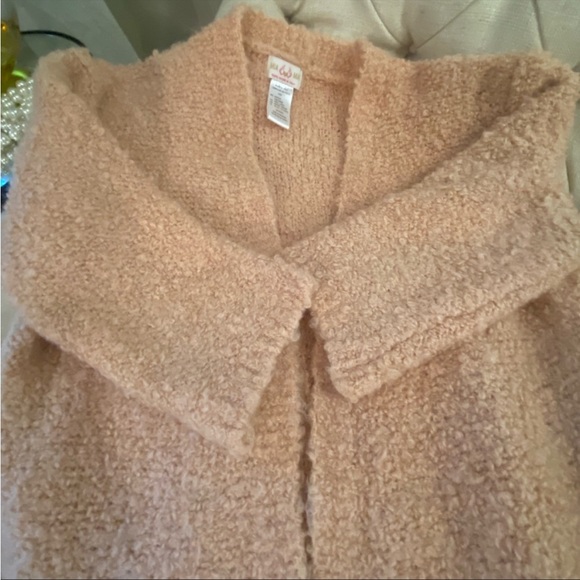 Mia Mai Apricot Long Open Sweater Made in Italy -MEDIUM - Picture 6 of 12